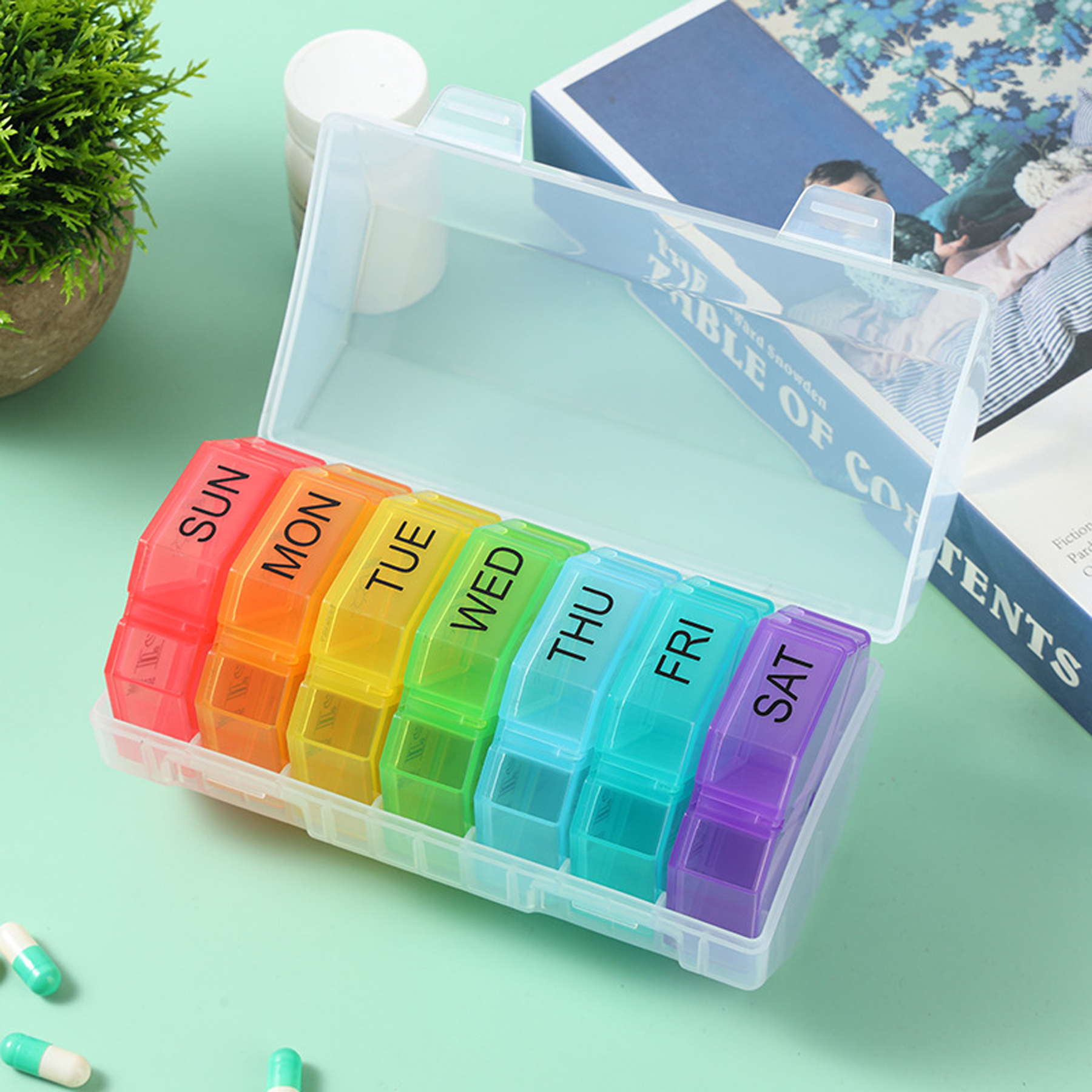 Weekly Pill Organizer Box