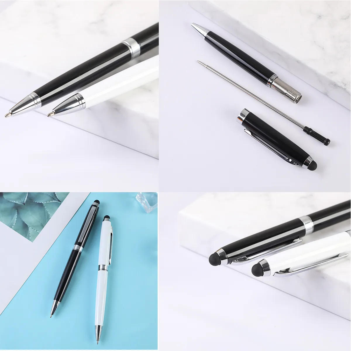 Business Rotary Capacitive Mobile Phone Round Ballpoint Pen 2