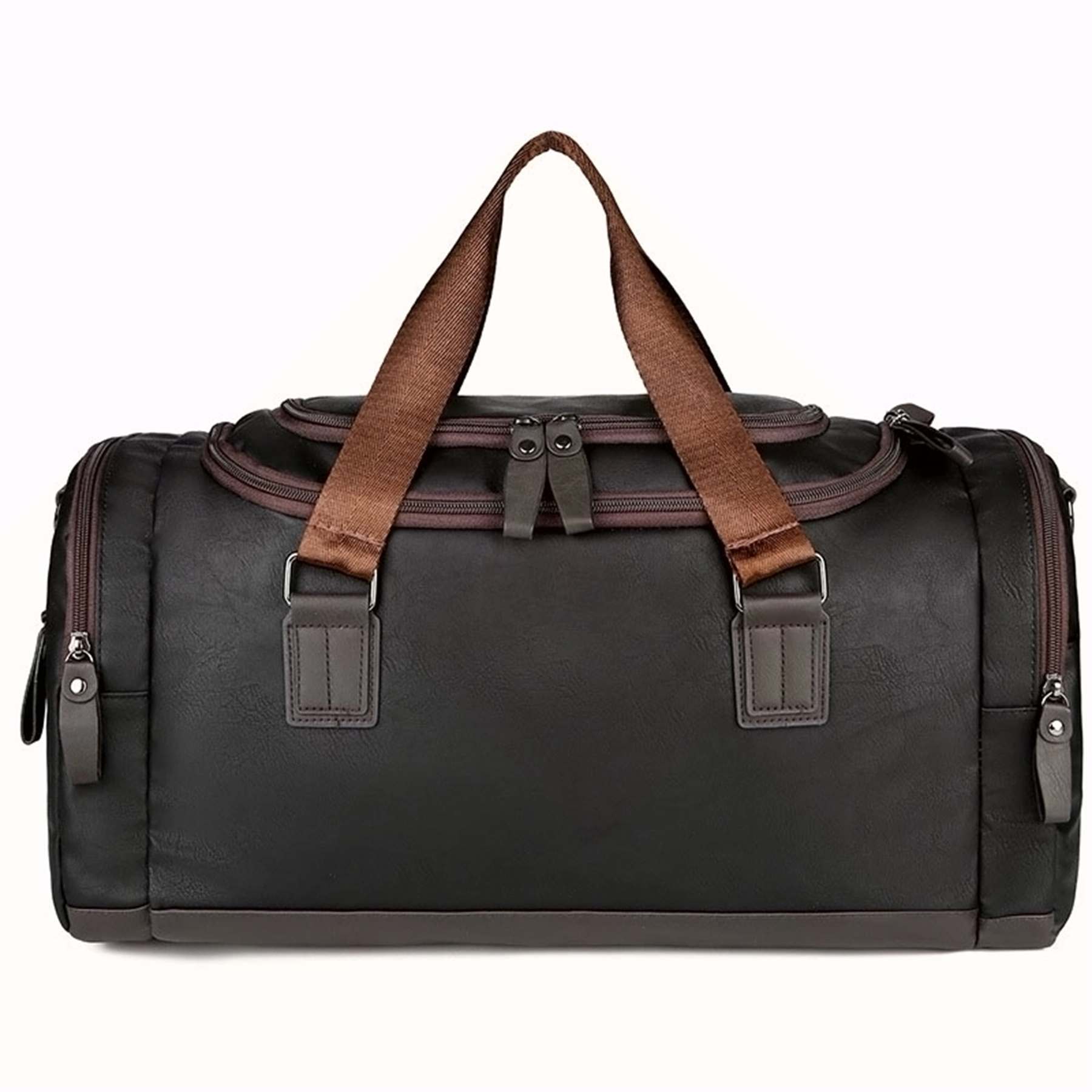 Large Pu Leather Travel Duffel Bag 3