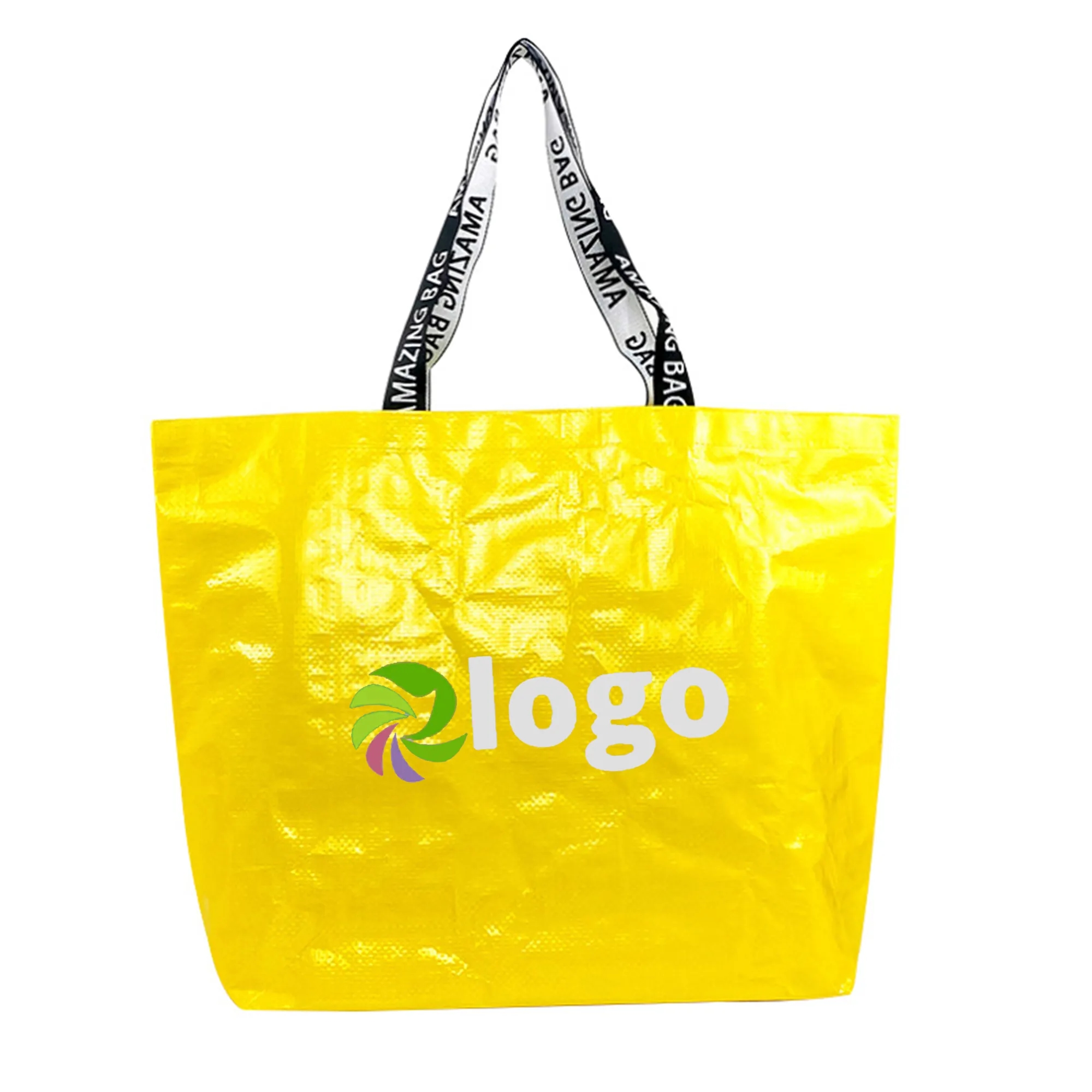 Custom Laminated Woven Shopping Tote Bag 4