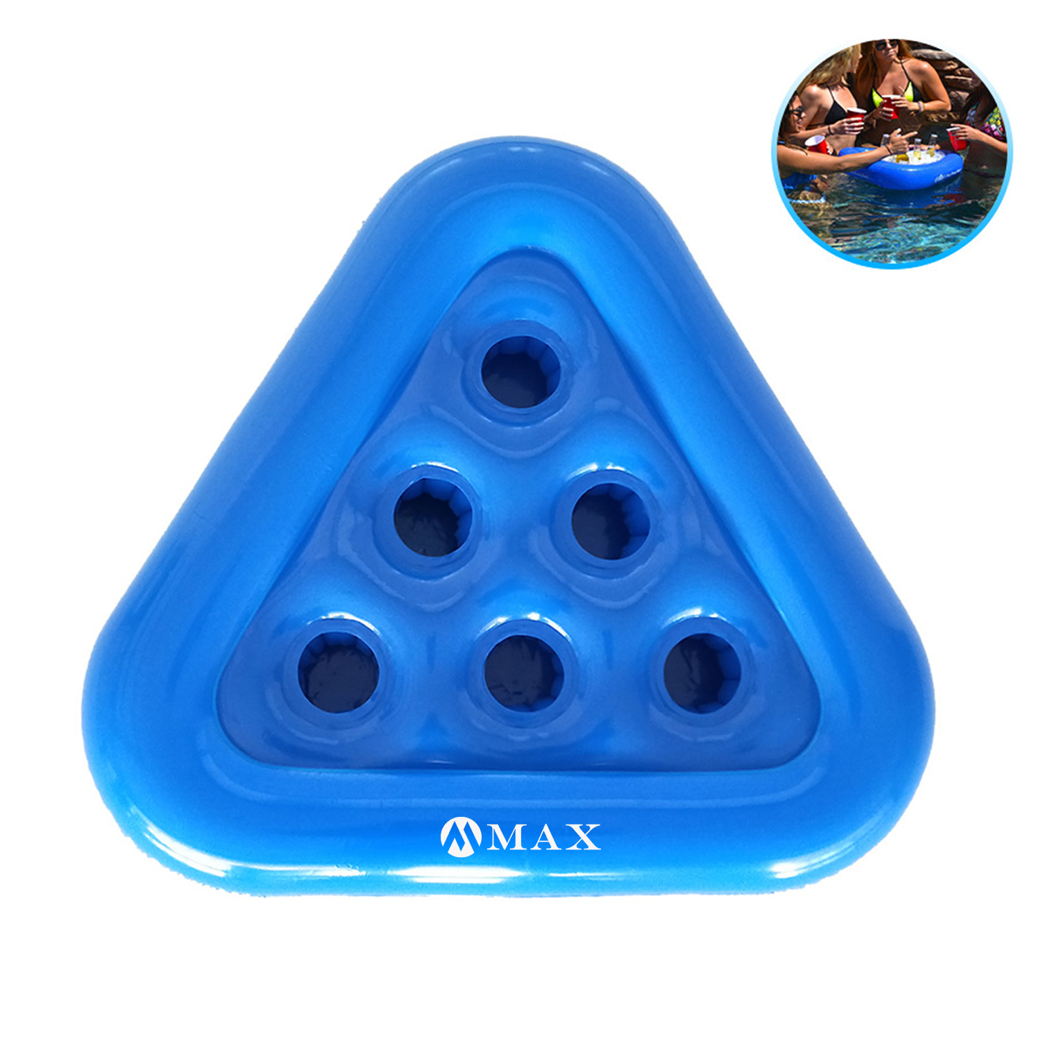 Inflatable Triangular Six-Hole Water Cup Holder 3