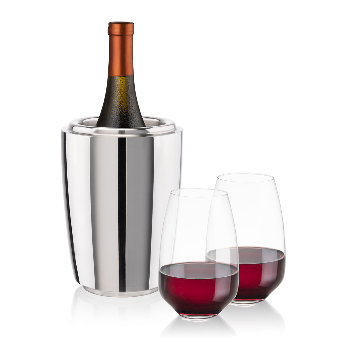 Pescara Wine Cooler & Oldham Stemless Wine Set 2