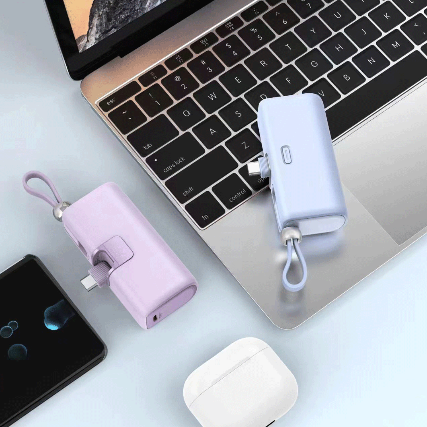Fast Charge 5000 mAh Type C Output Port Power Bank 9