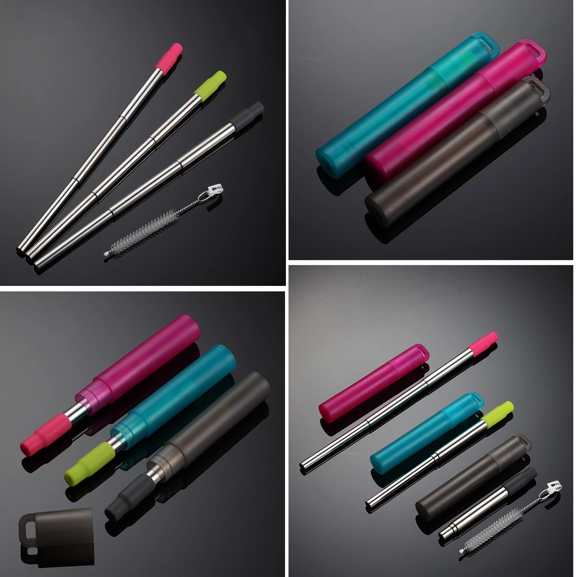 Reusable Stainless Steel Collapsible Straw 6