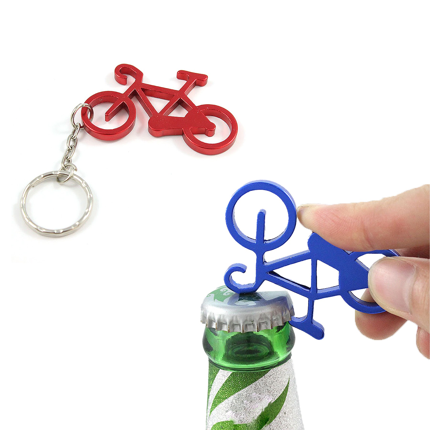 Bicycle Bike Bottle Opener Keychain 1