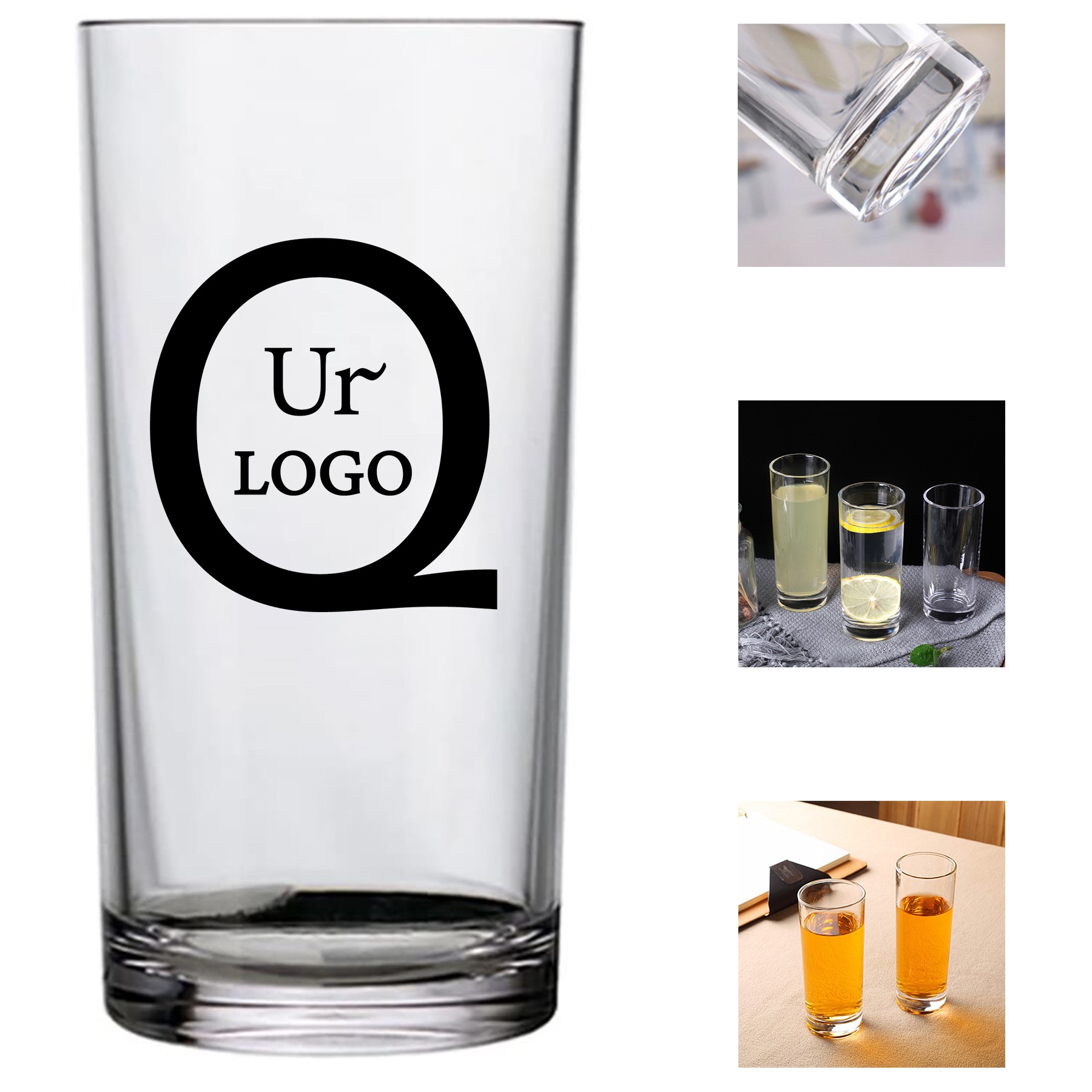 10 Oz Long Water Glass