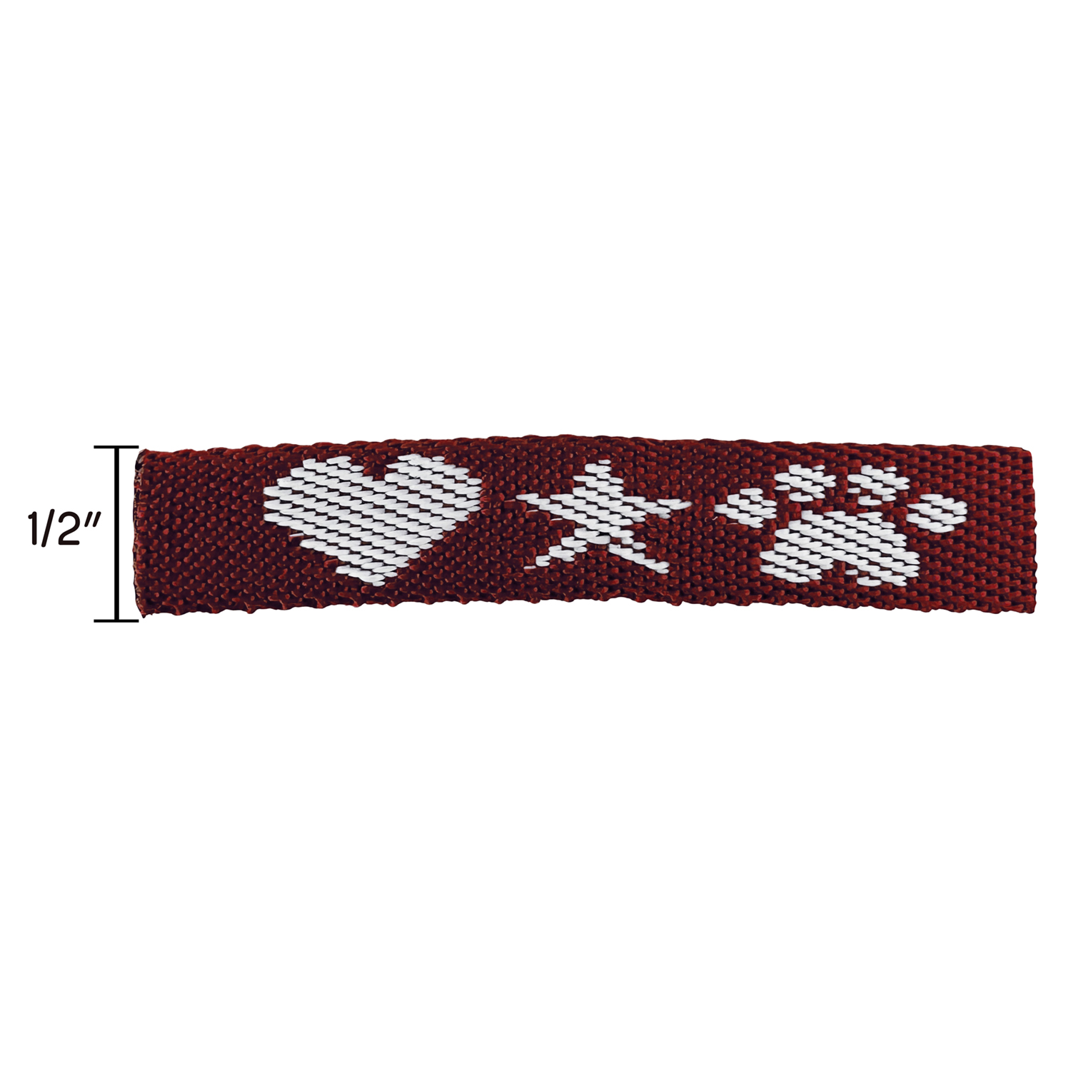 3/4" Woven Lanyard w/ Lobster Claw - "Platinum" Weave 6