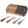 Black Marble Cheese Board Set with Knives 55