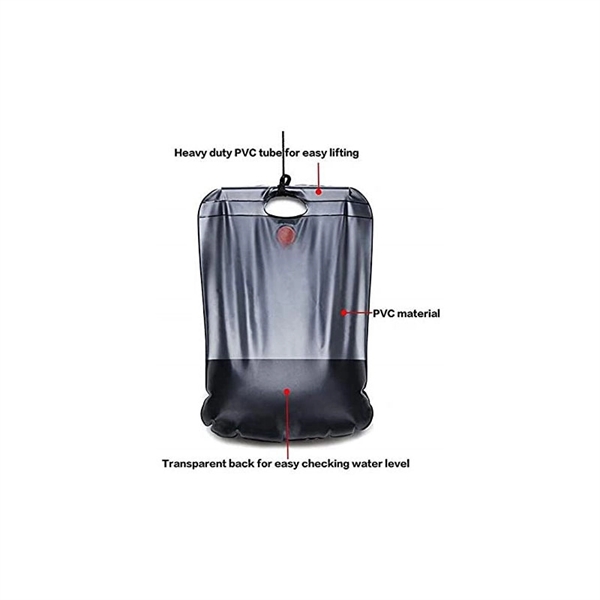 5 Gallons/20L Large Capacity Solar Camping Shower Bag 11