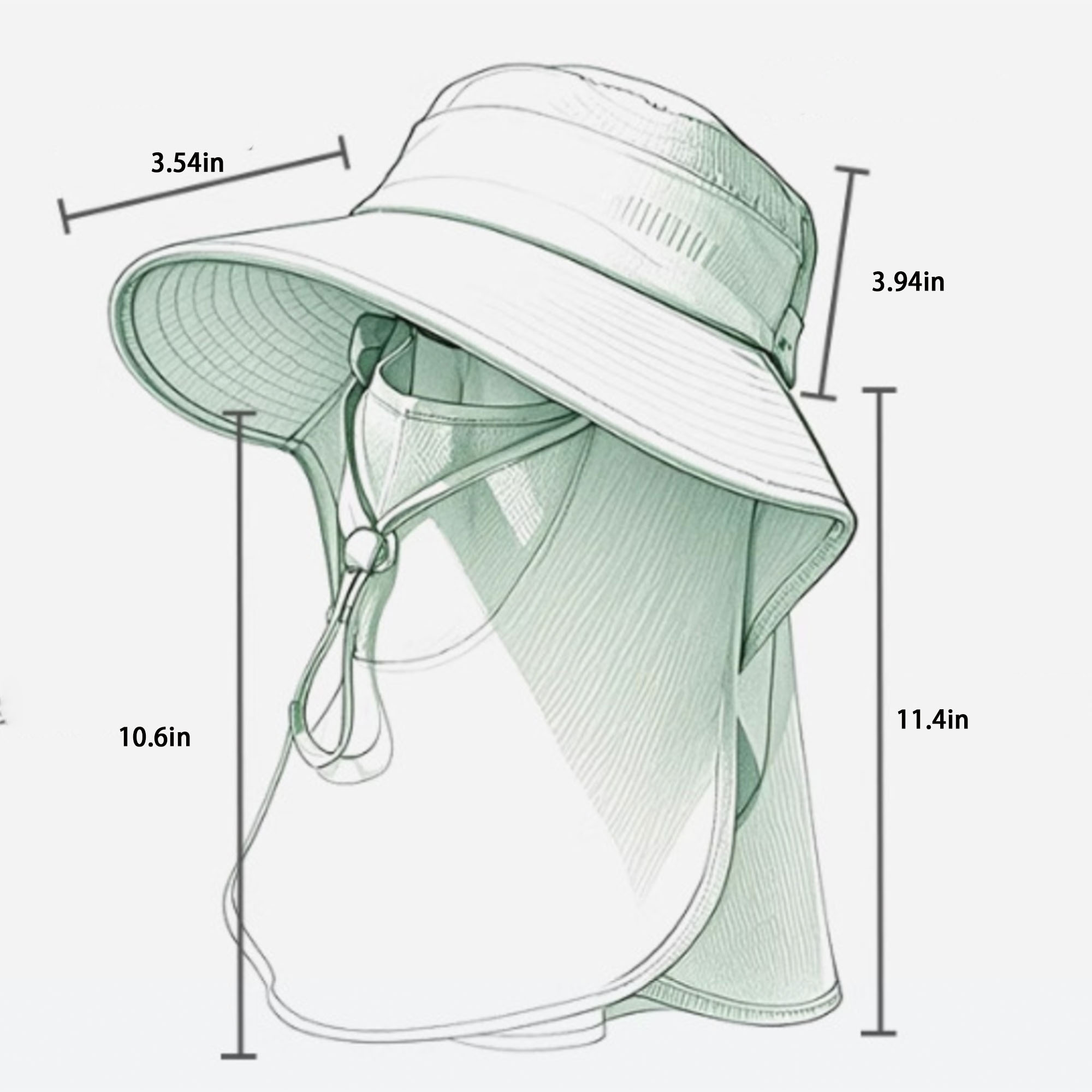 Full-Coverage UPF 50+ Summer Sun Hat 6