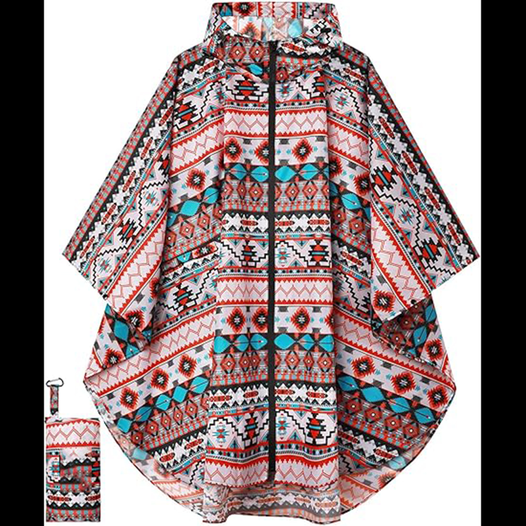 Unisex Hooded Poncho 12