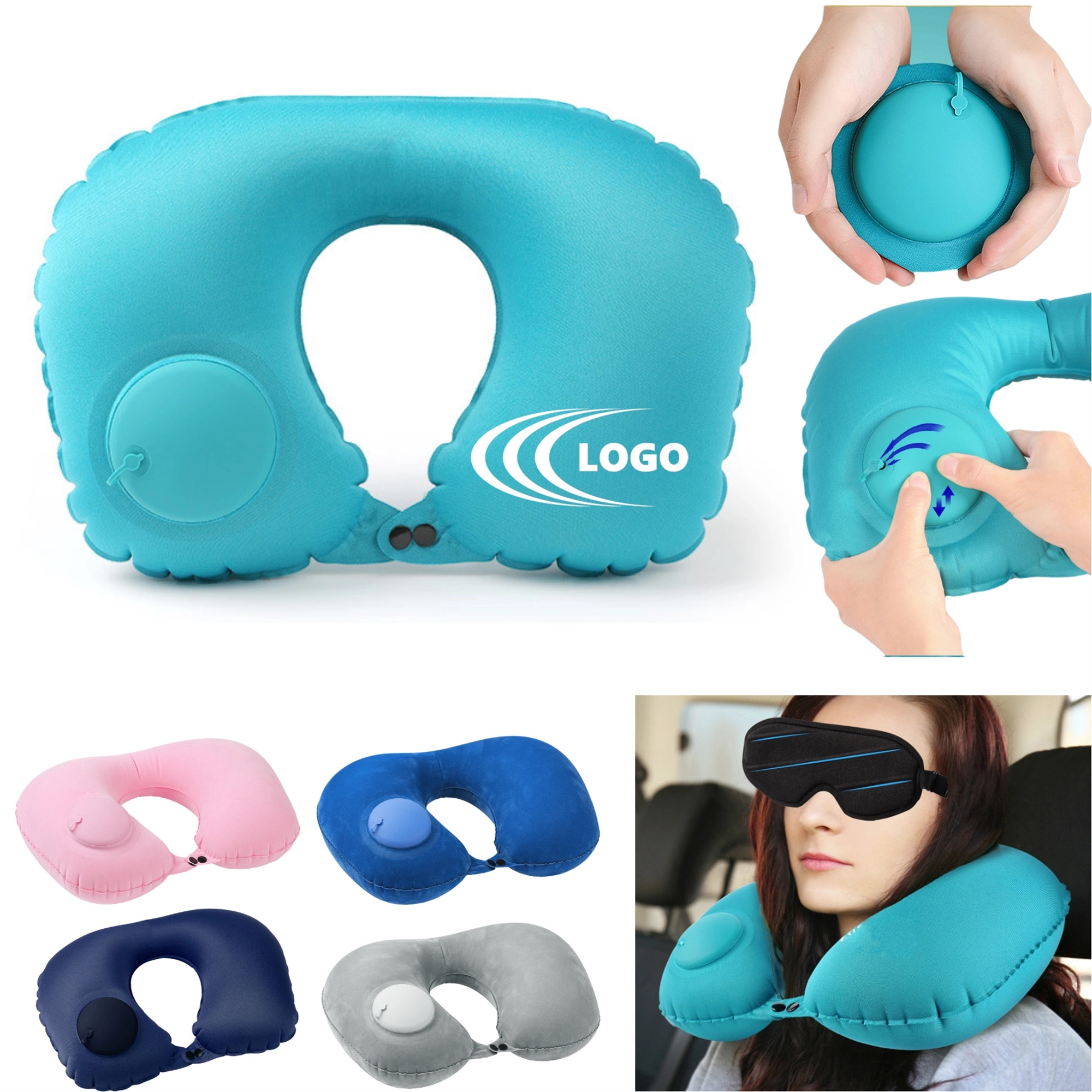 Inflatable Neck Travel Pillow 3