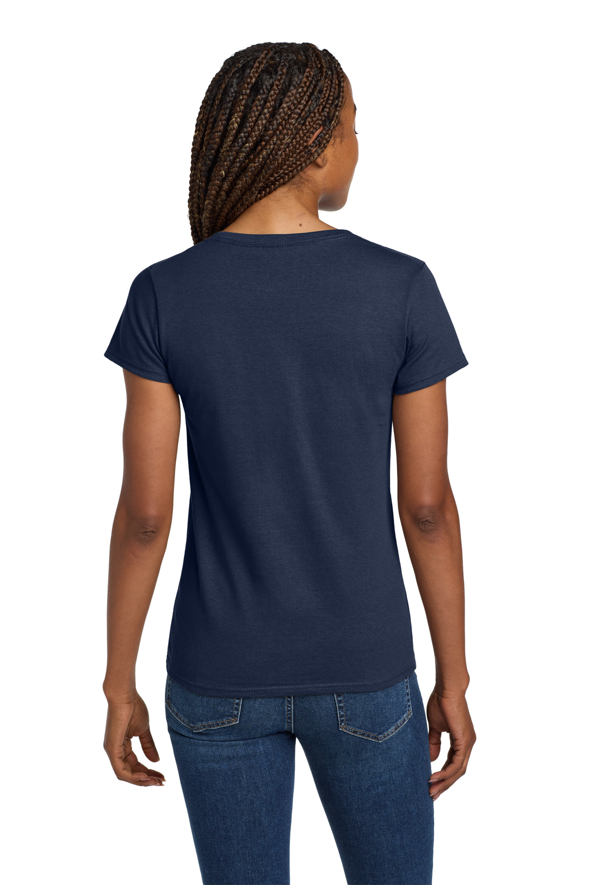 Gildan Women's Heavy Cotton 100% Cotton V-Neck T-Shirt. 5V00L 67