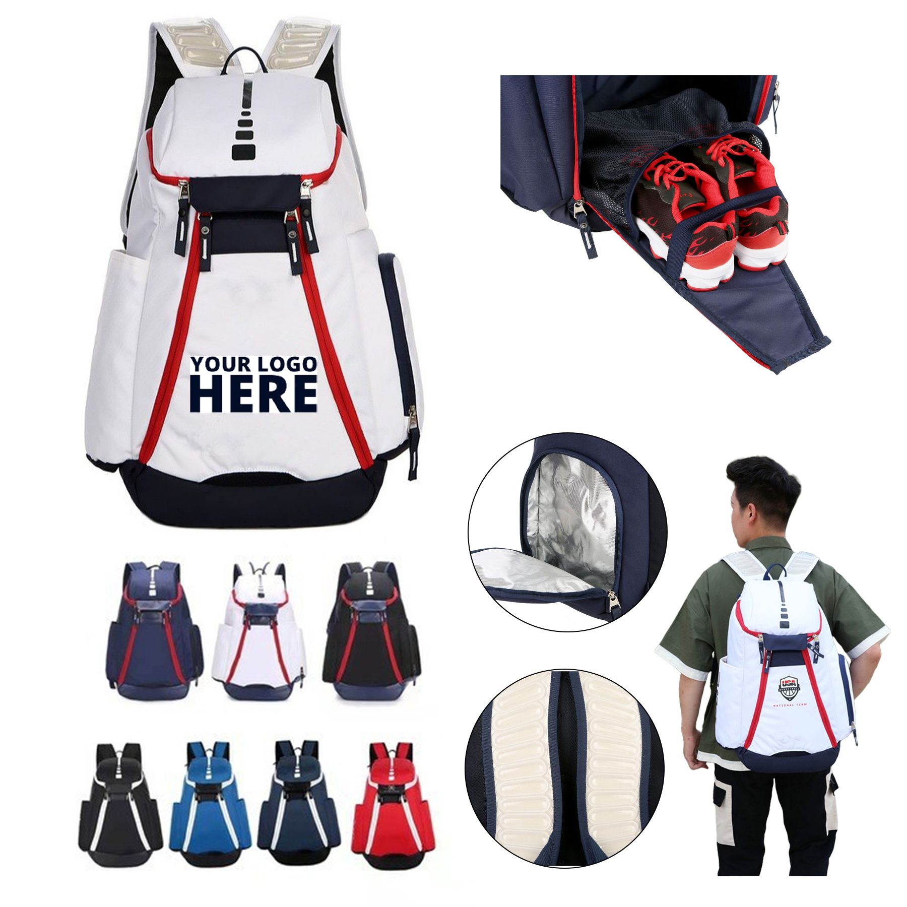 Large Oxford Basketball Bag 2