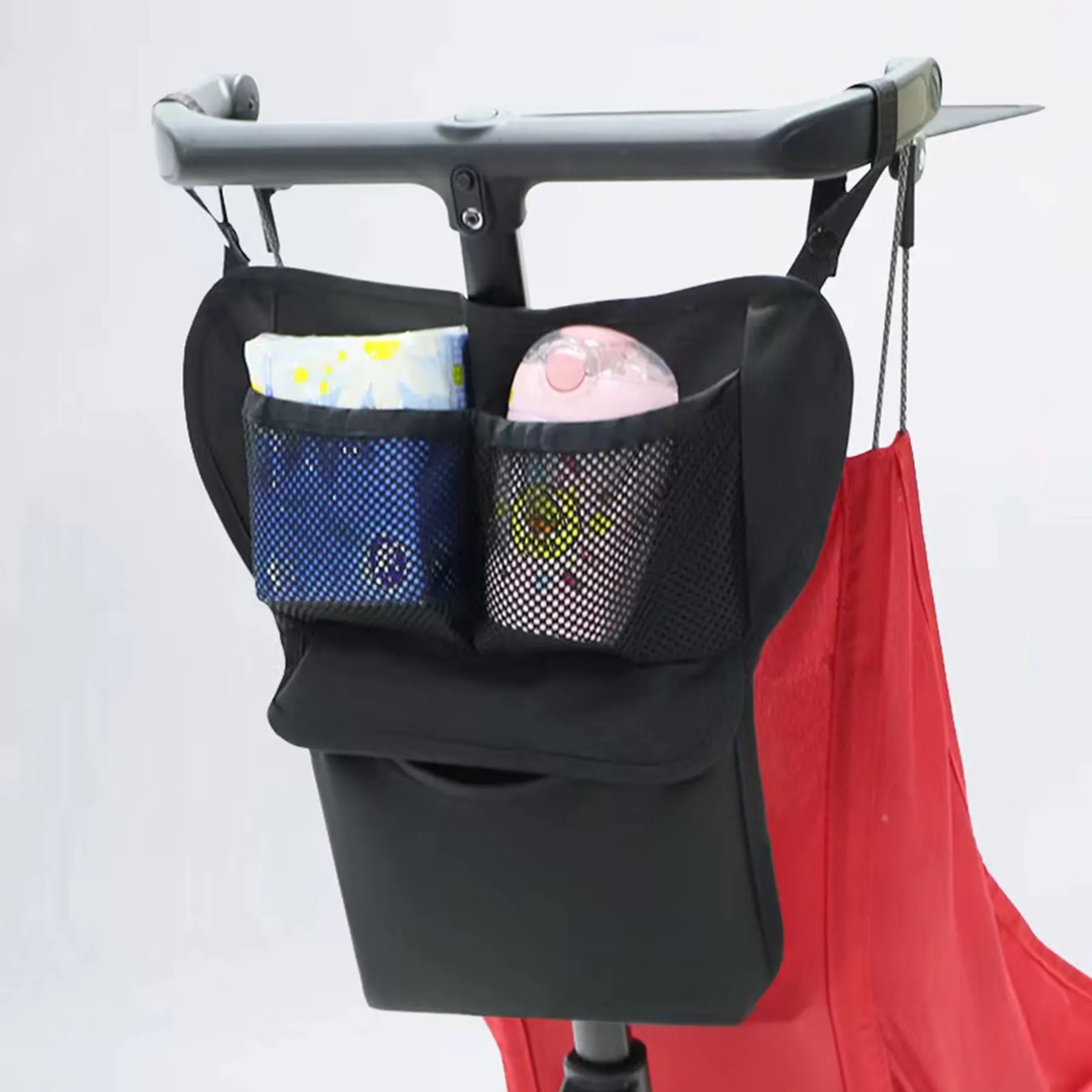 Expandable Deep Cup Holders Baby Stroller Organizer 1