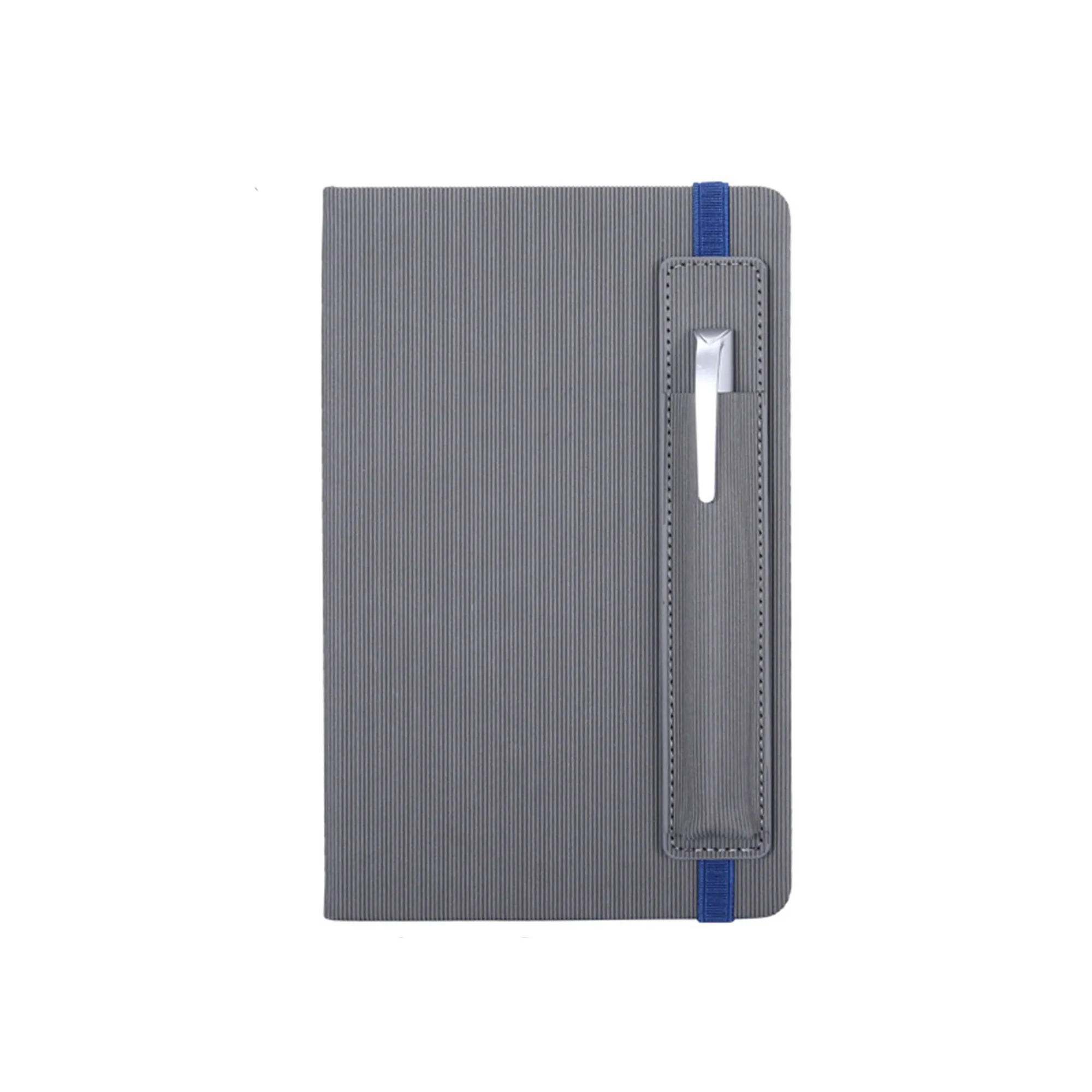 A5 Leather Notebook with Pen Slot and Elastic Band 9