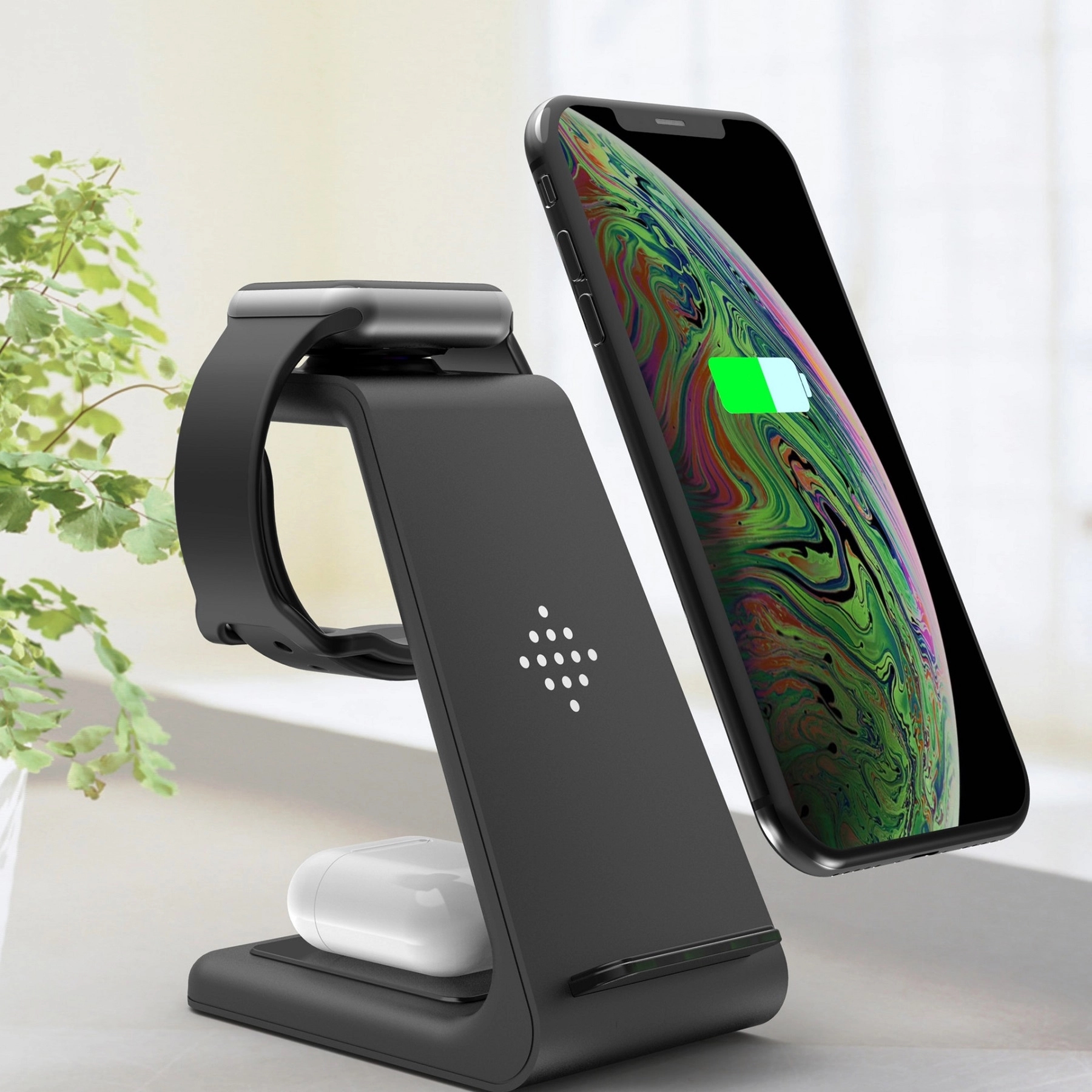 3 in 1 Phone Holder Wireless Charger 3