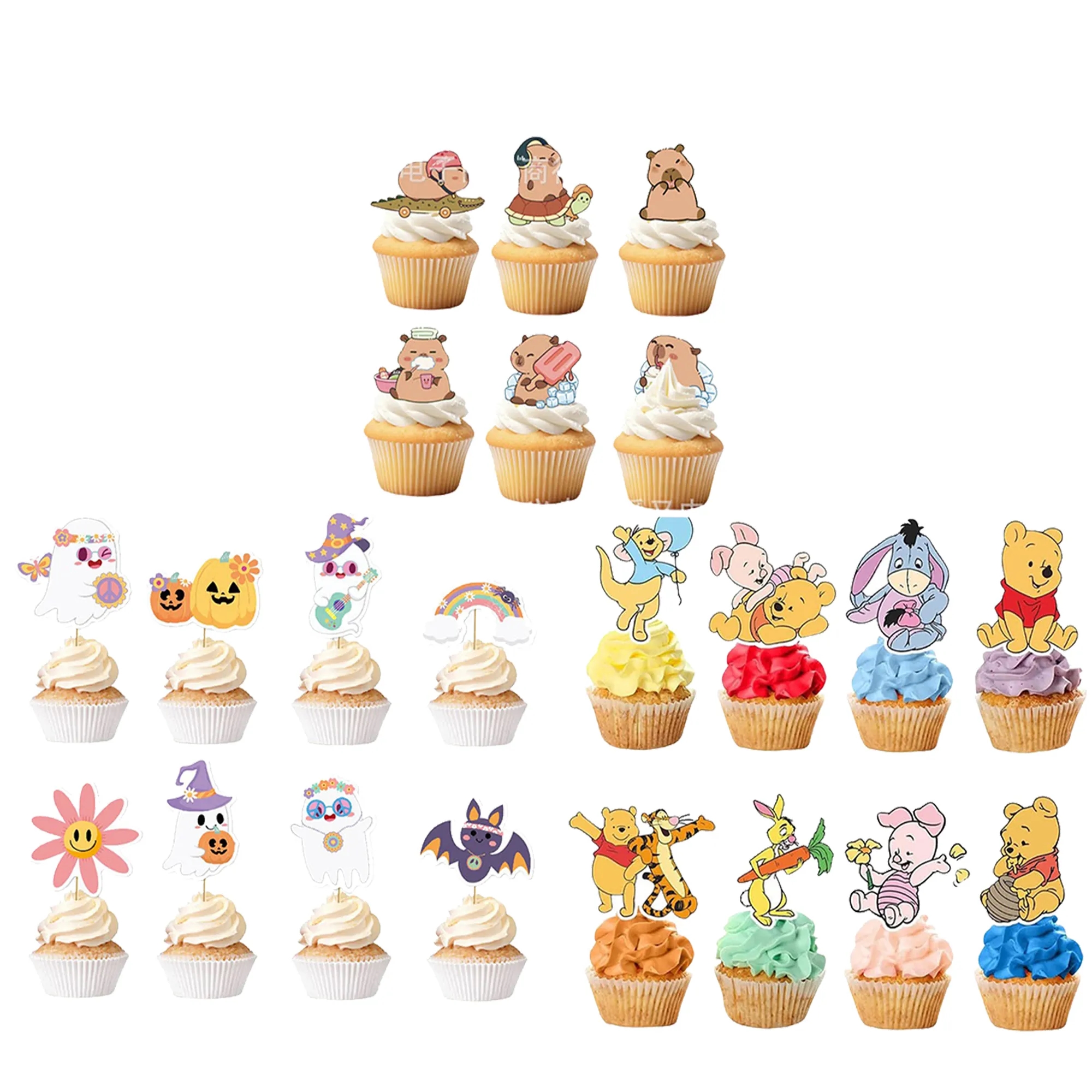 Personalized Theme Party Cupcake Decorations 2