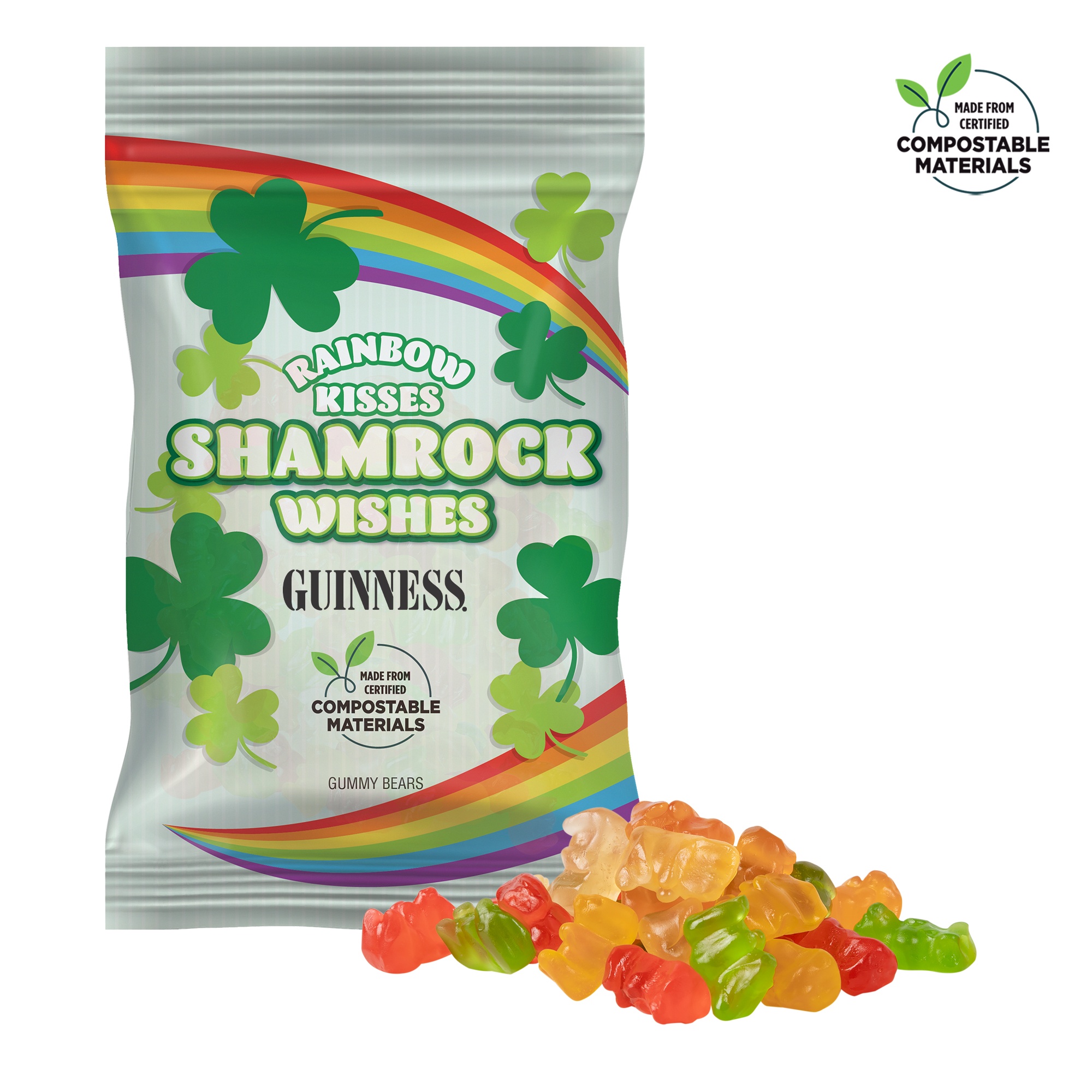4oz. ECO-Digibag, Compostable & Full Color, Gummy Bears 2