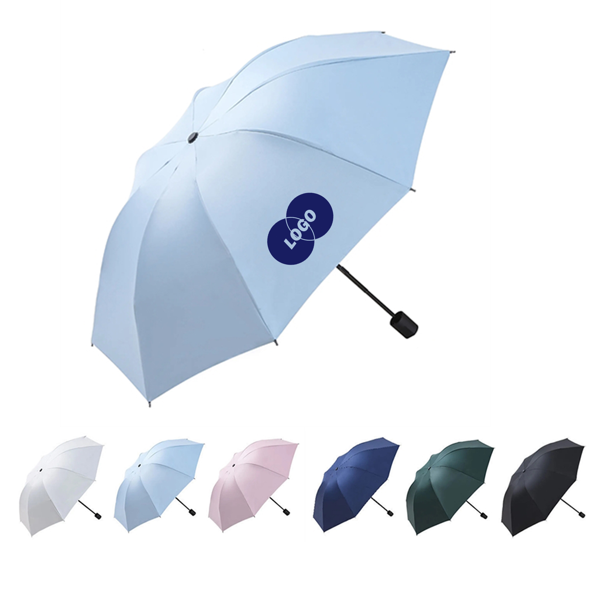 Stylish Compact Wind Resistant Rain Umbrella 4