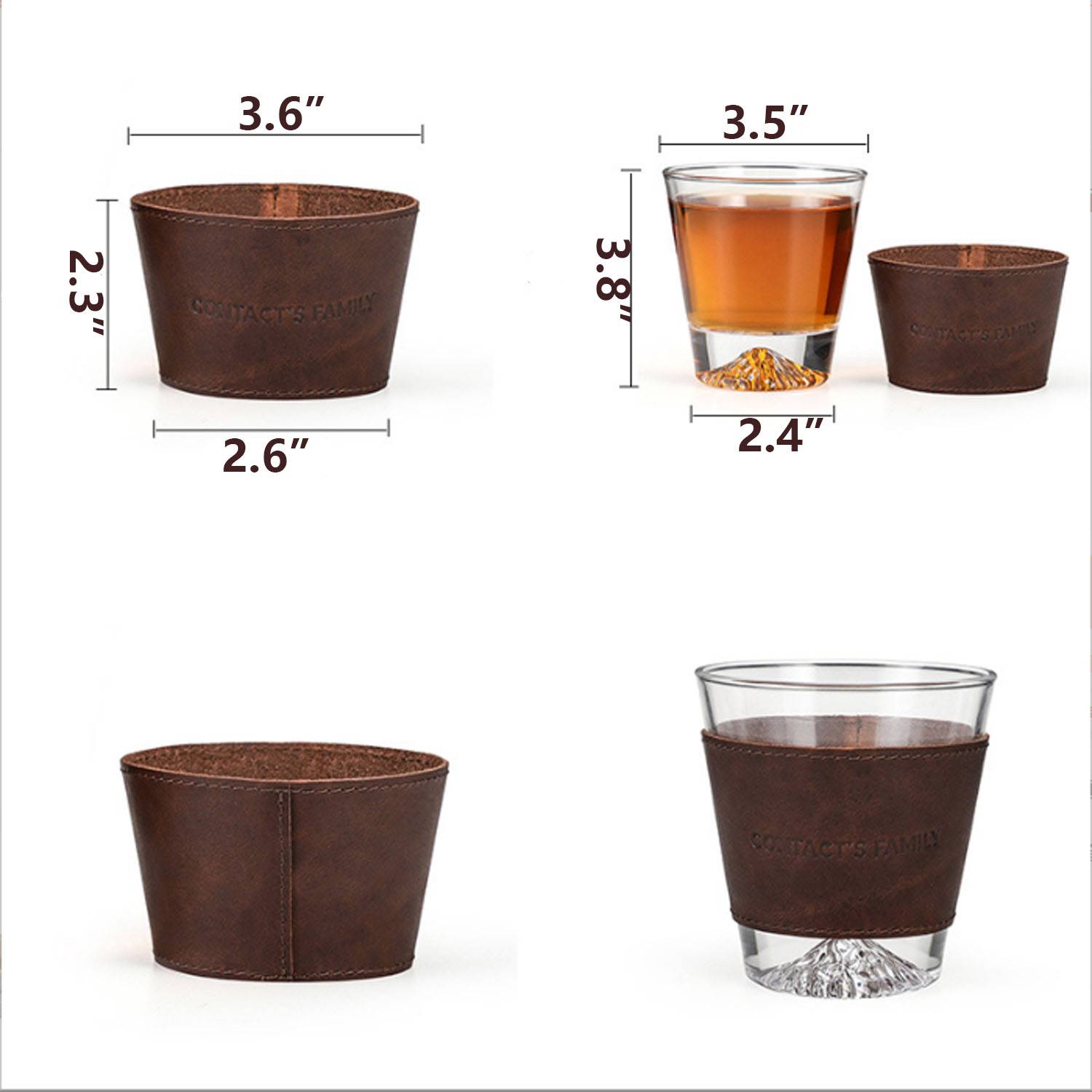 Genuine Leather Retro Cup Sleeve 3