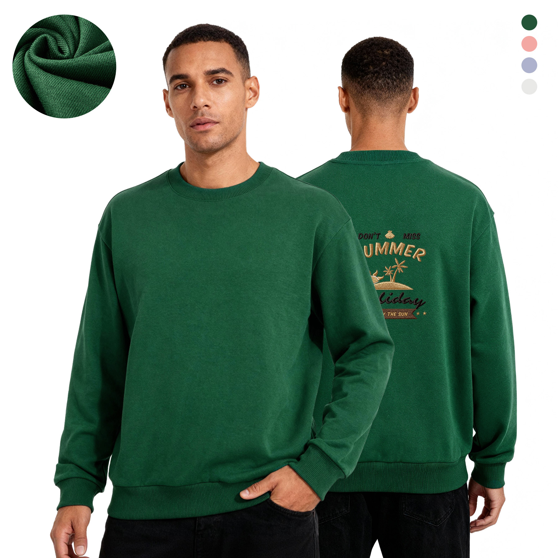 Unisex 100% Pre-Shrunk Pullover Crewneck Sweatshirt 17