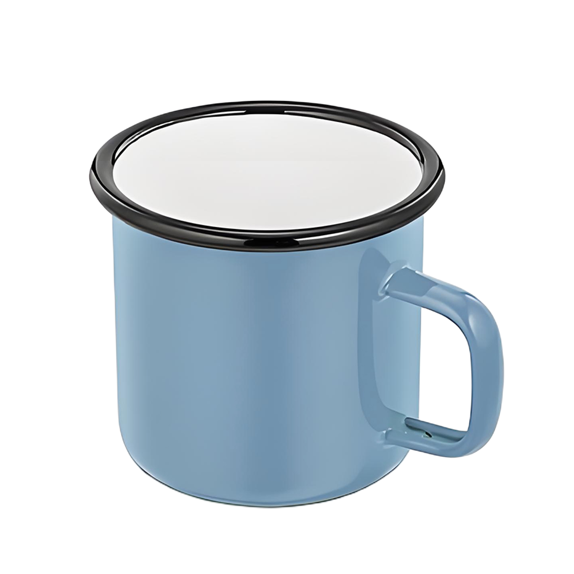 10oz White Ceramic Coffee Mug 7