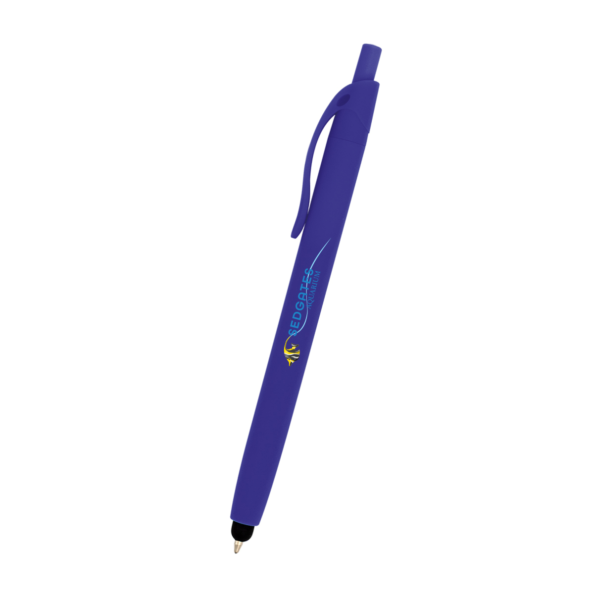 Zinnia Rubberized Pen With Stylus 26