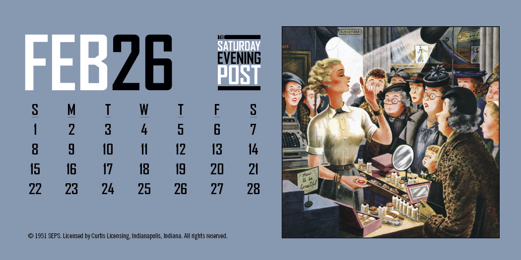 Triumph® Calendars The Saturday Evening Post Desk Calendar 9