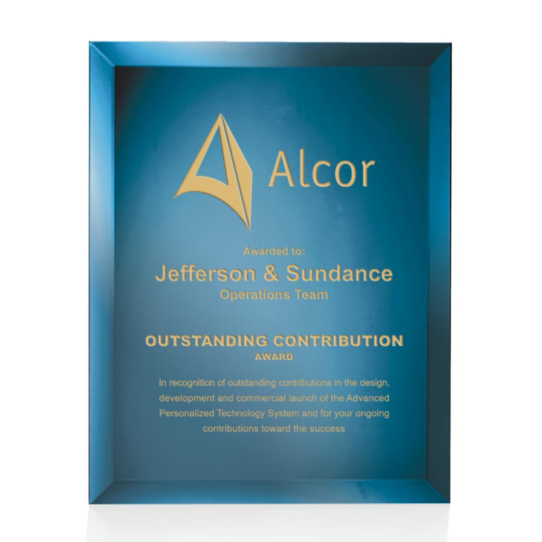 Mirror Plaque - Blue 10