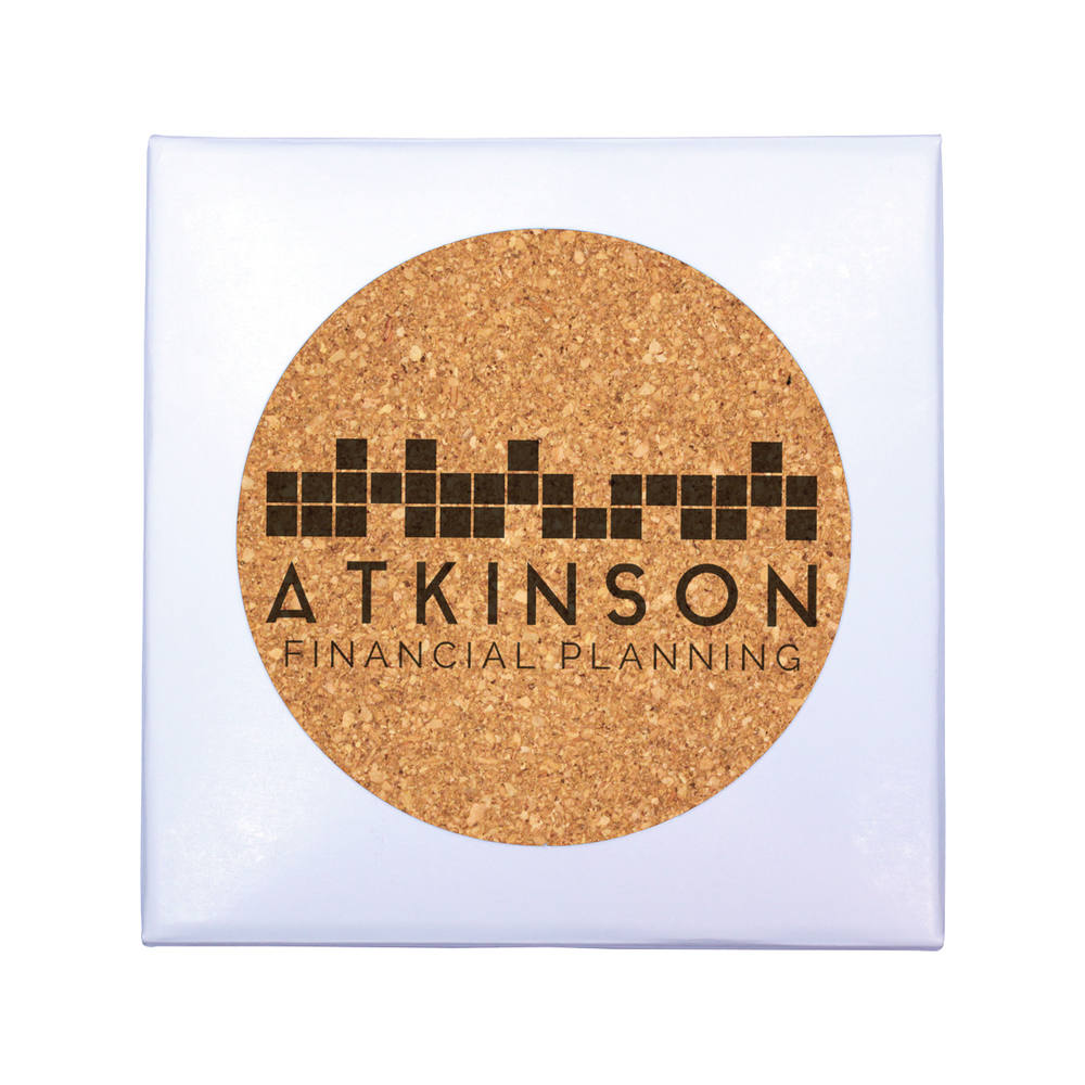 Deluxe Cork Coasters, Pack of 4 2