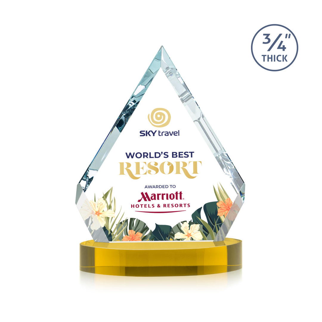 Apex VividPrint™ Award on Alberton Base - Gold 8