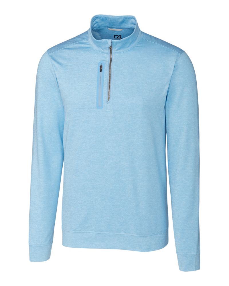 Cutter & Buck Stealth Heathered Mens Quarter Zip 10