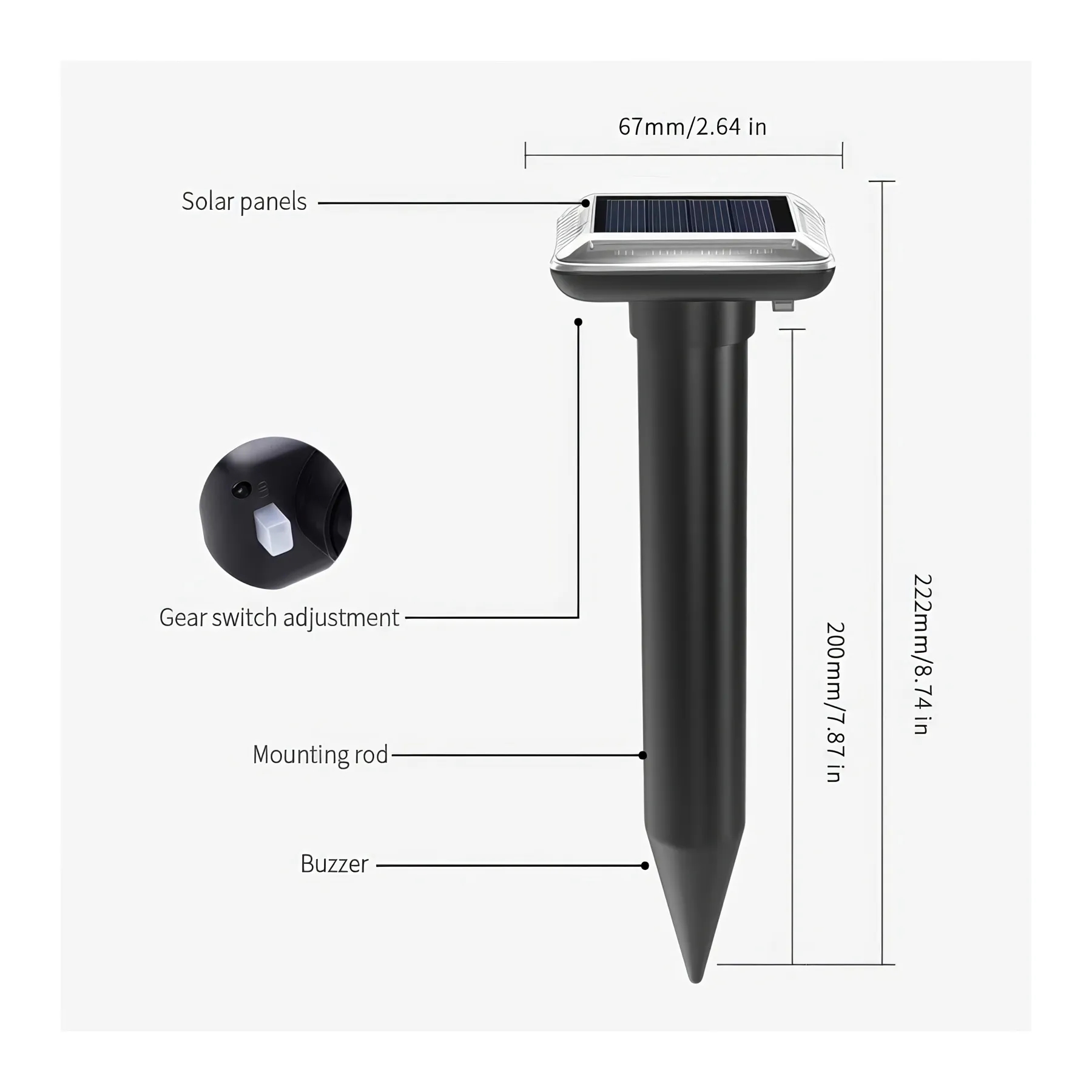 Solar Powered Mole Repellent 6