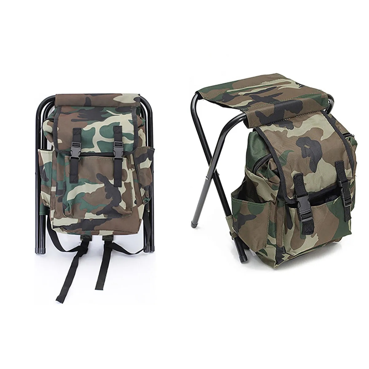 In Stock Portable Outdoor Folding Fishing Stool Backpack 4