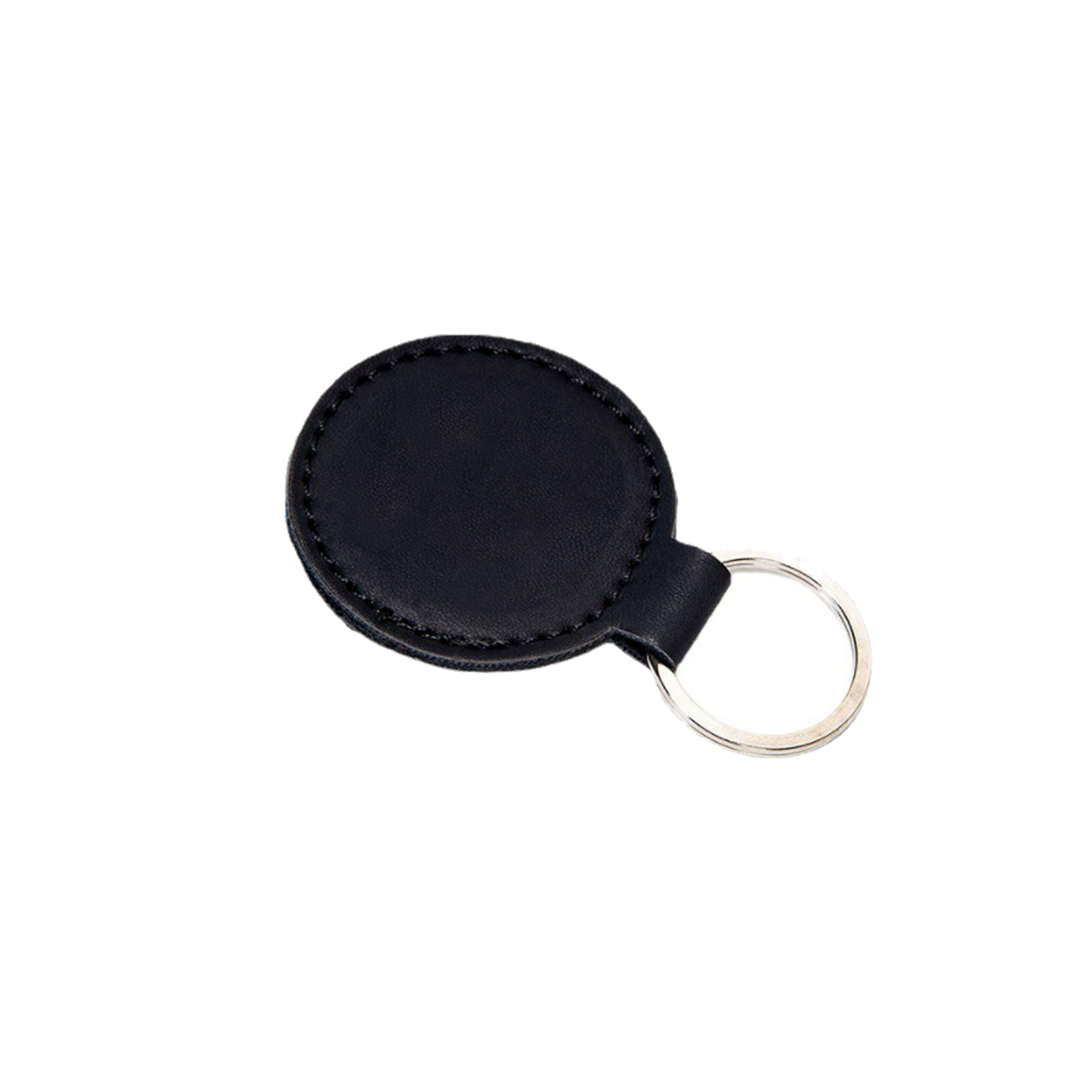 Vegan Leather Round Shaped Keychain 8