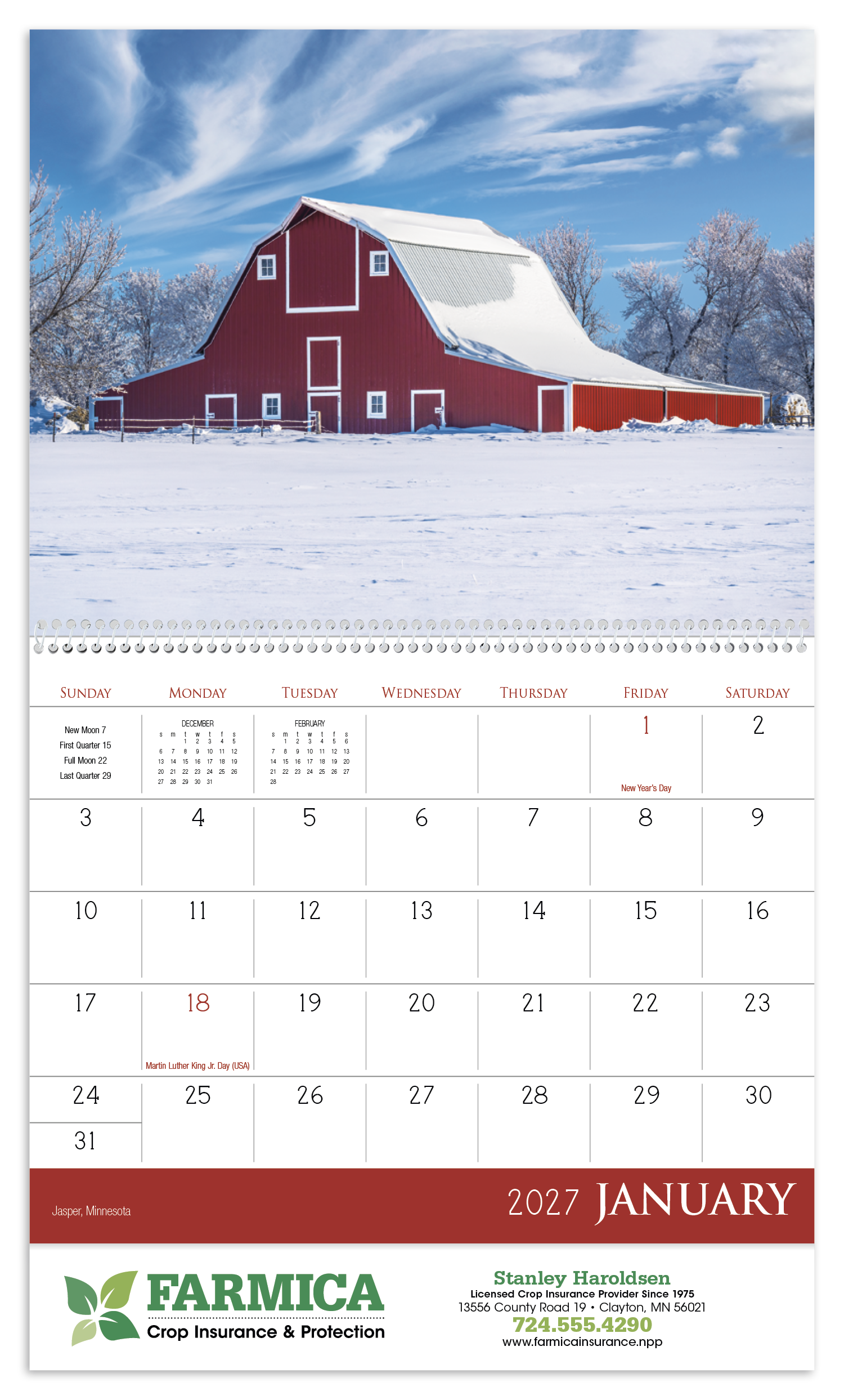 Triumph® Calendars Barns Calendar 45