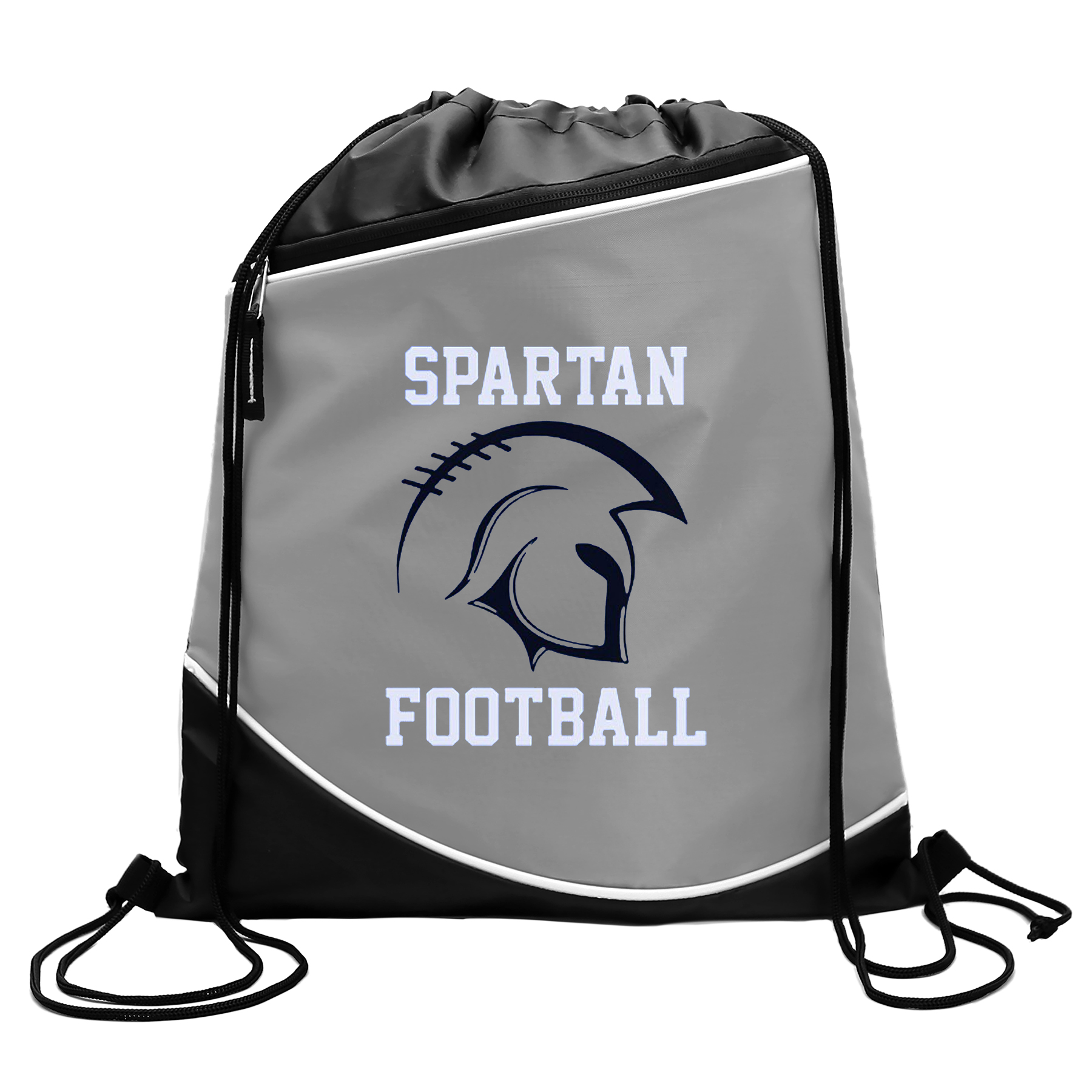 Campus Pack - 210D Drawstring with Zipper Pocket 2