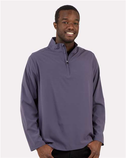 Men's Quarter-Zip Stretch Pullover - BM5206, custom hoodie or sweatshirt with logo imprint 15