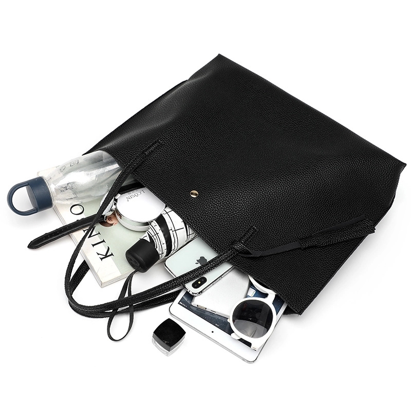 Leather Tote Bag, custom tote bag with logo imprint 2