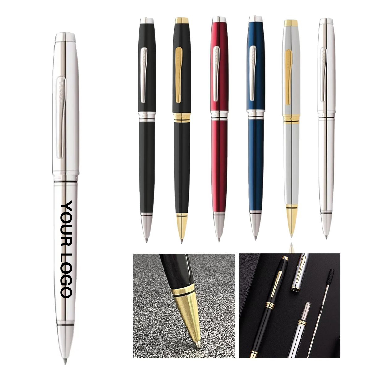 Metal Twist Ballpoint Pen with Sleek Swivel Action 8