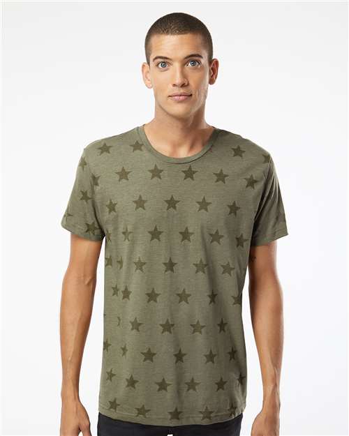 Unisex Star Print Tee - 3929 18