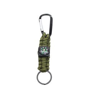 Innovative Key Chain Rope With Flint Bottle Opener And Compass 4