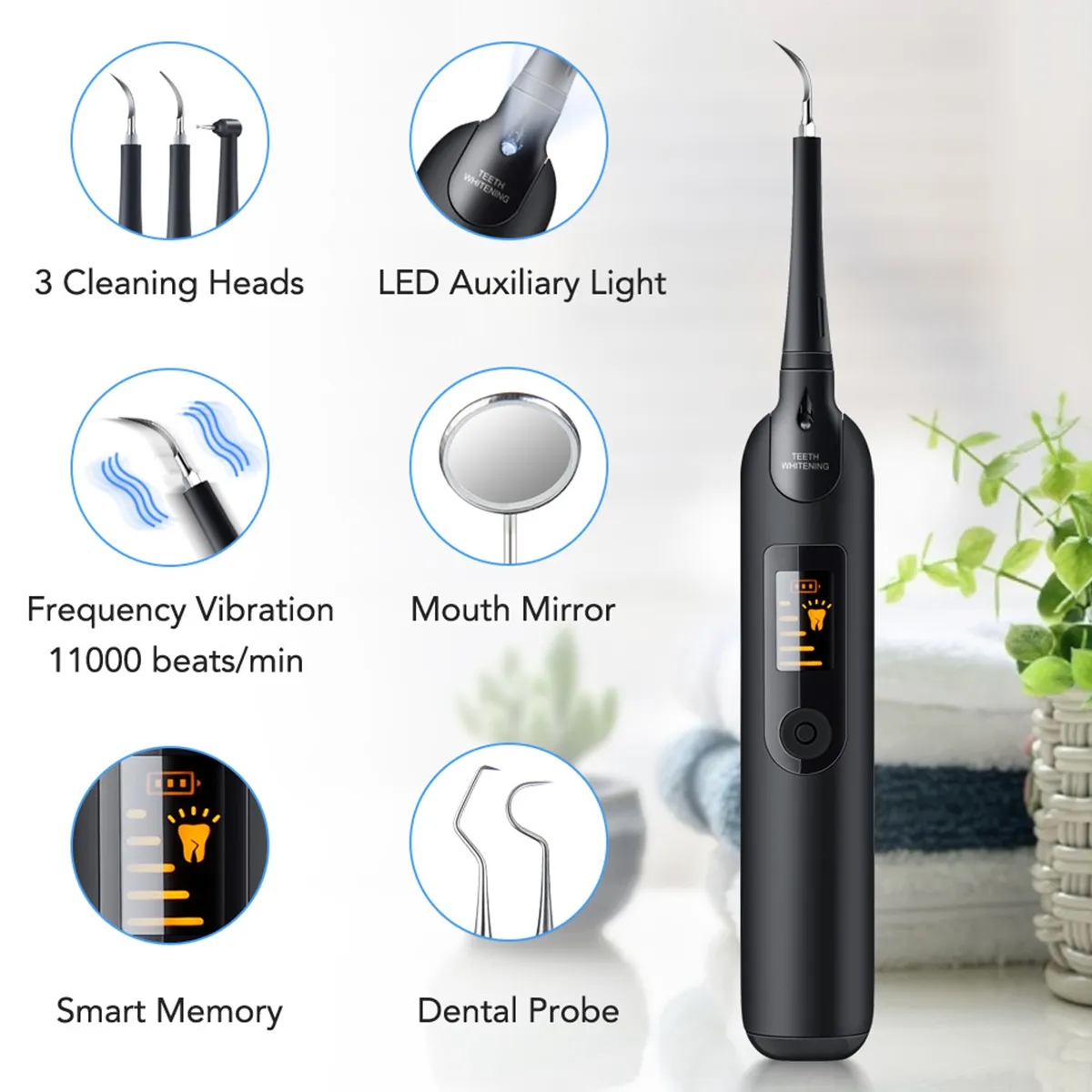 Portable Electric Ultrasonic Tooth Cleaning Kit 3