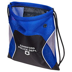 Jumbo Globetrotter Mesh Fabric Drawstring Bag 11