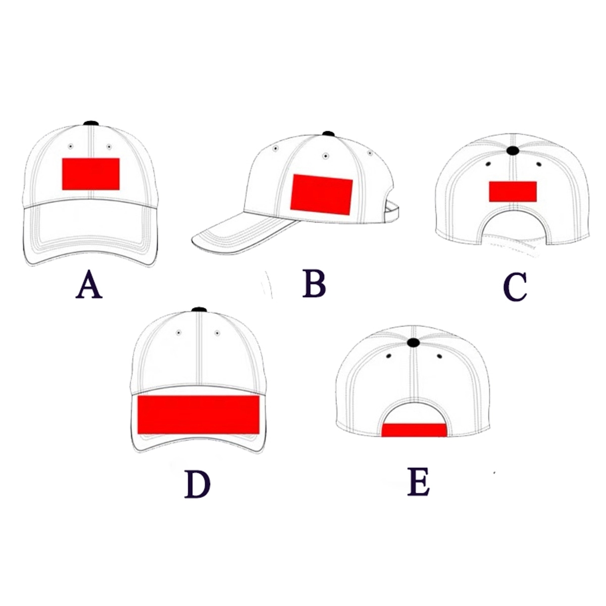 6-Panel Cotton Baseball Cap 7