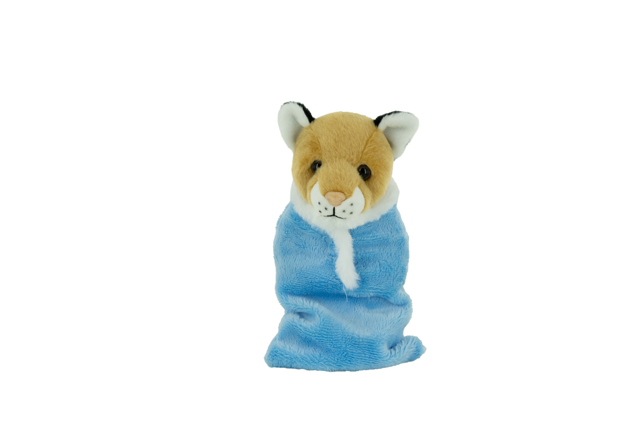 Plush Cougar with a Sleeping Bag