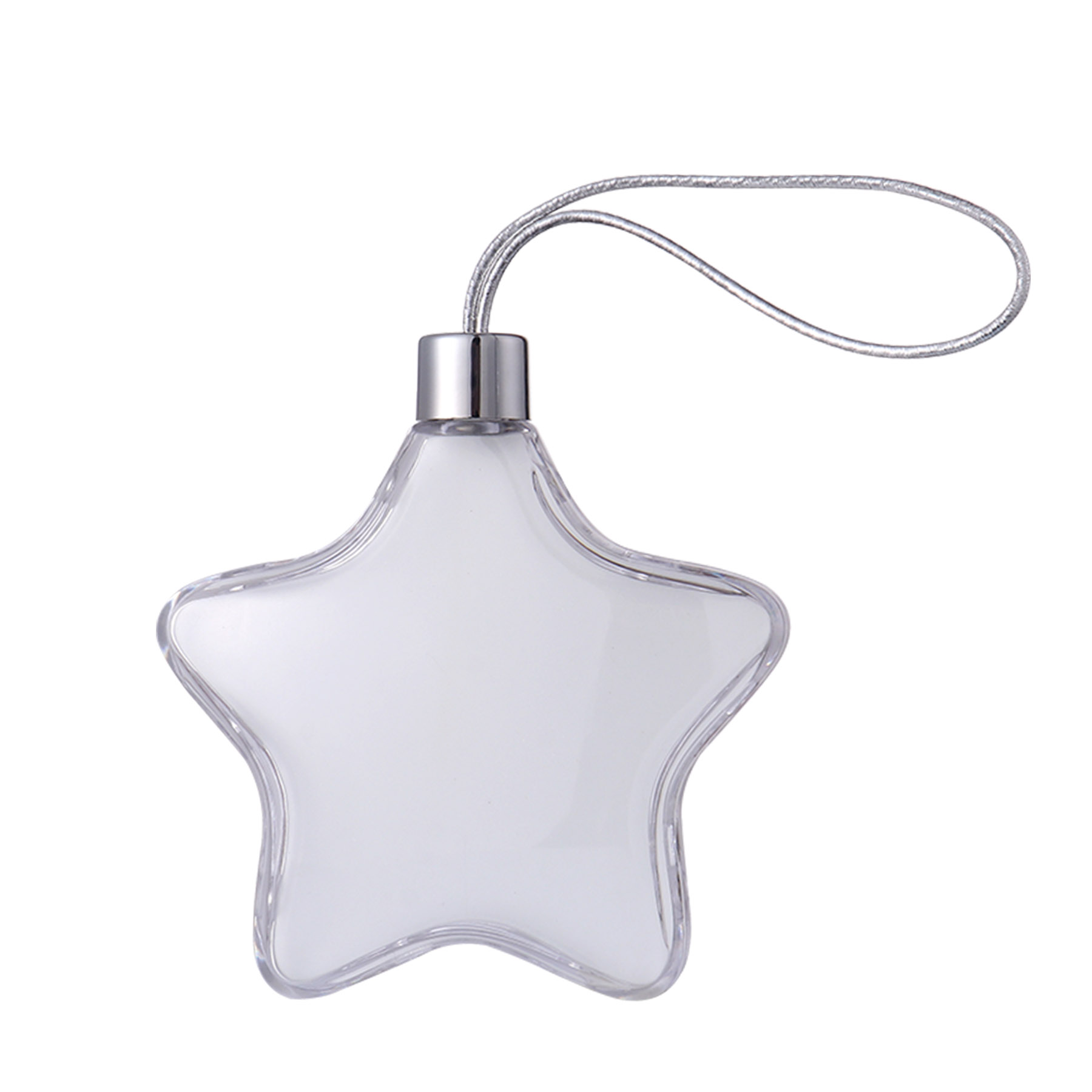 Free Shipping 3" Clear Star Full Color Aluminum Sheet Ornament 2
