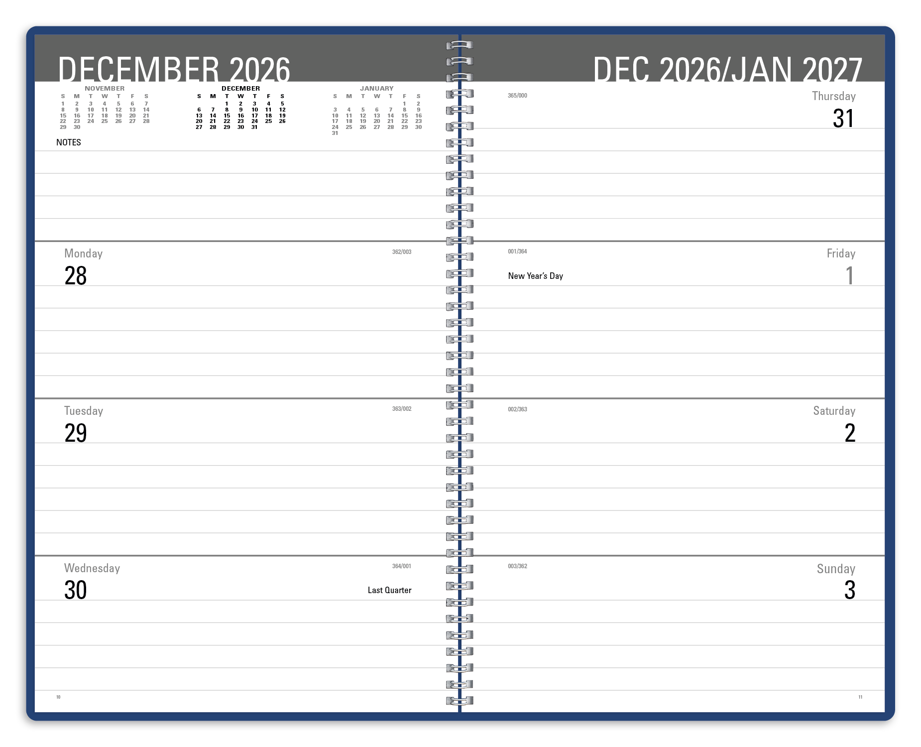 Triumph® Calendars Classic Weekly Desk Planner 107