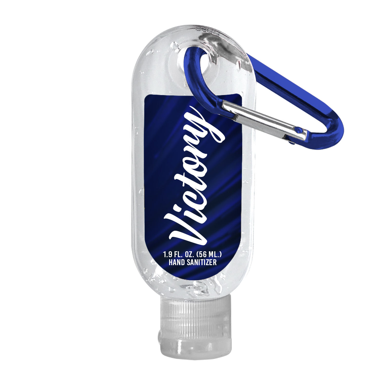 1.9 oz. Clear Sanitizer with Carabiner Hook 7